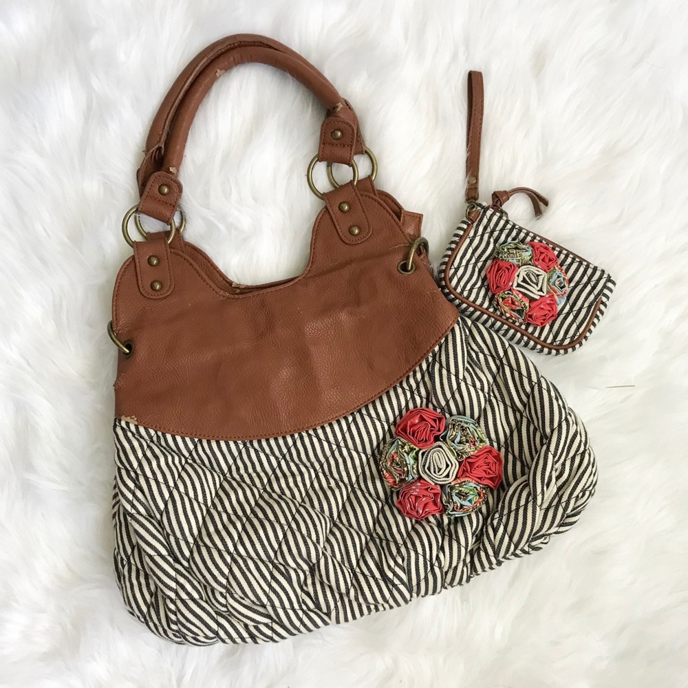 Mud Pie Handbag with Mini Coin Purse